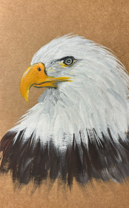 Eagle acrylic painting