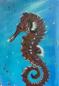Seahorse canvas